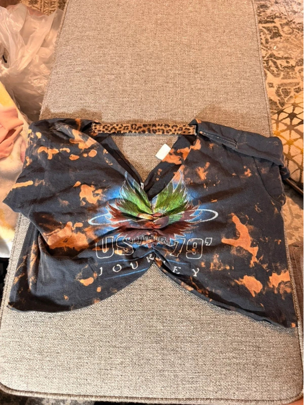 Spenny Lane Women’s Journey US Tour ’79 Distressed Tie Front